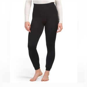 NIB PAJAR CANADA Women's Velvet Lined Leggings Black